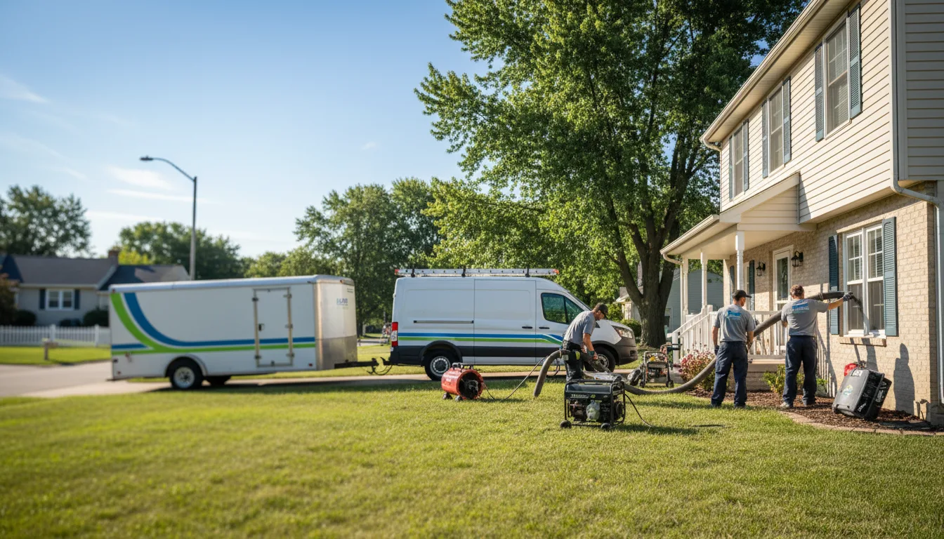 Flooded Basement Restoration And Cleanup With Repair in Riverton, IL near me